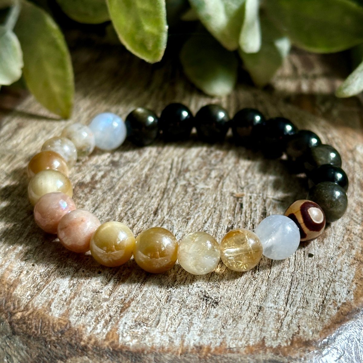Harvest Moon Beaded Gemstone Bracelet – InJewels Healing Jewelry