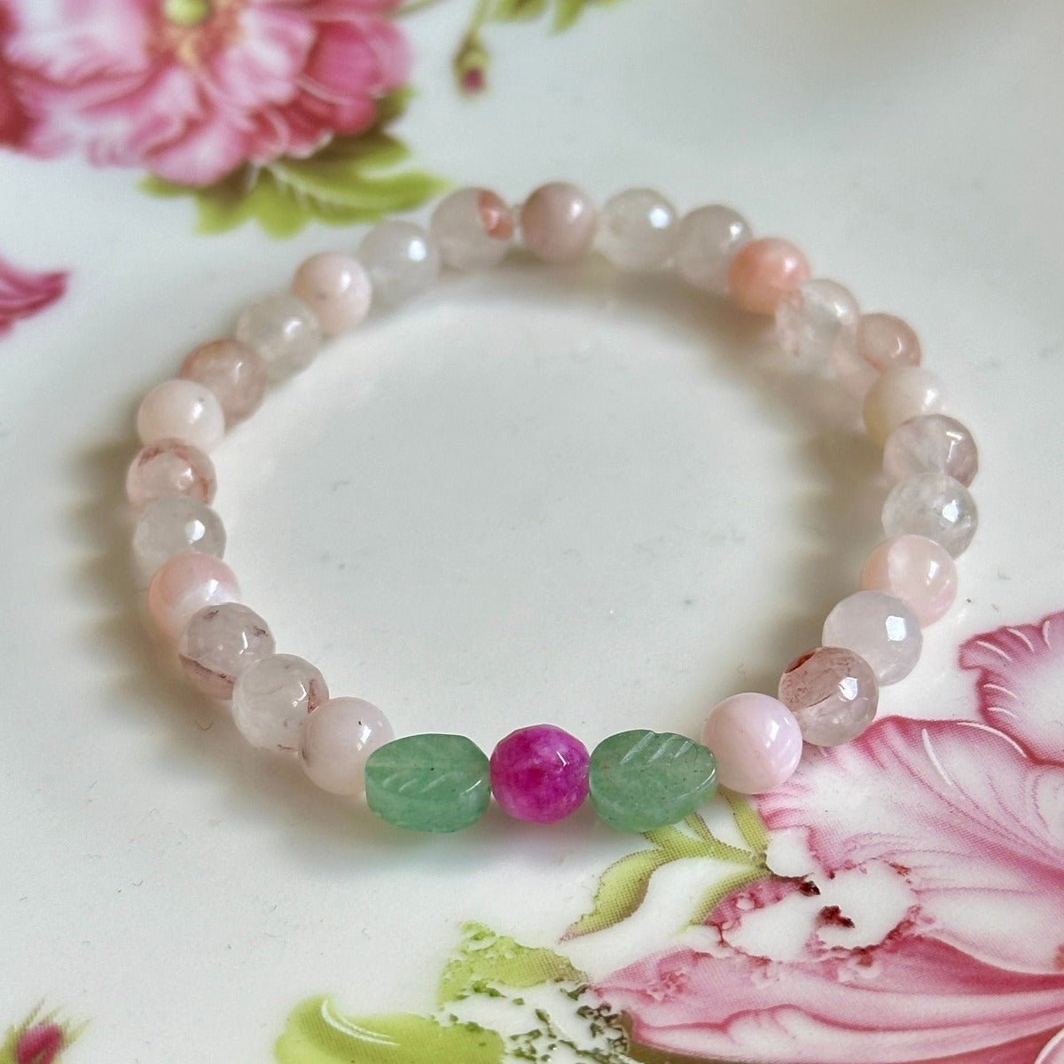 Flower Gemstone Bracelet for Girls, Women