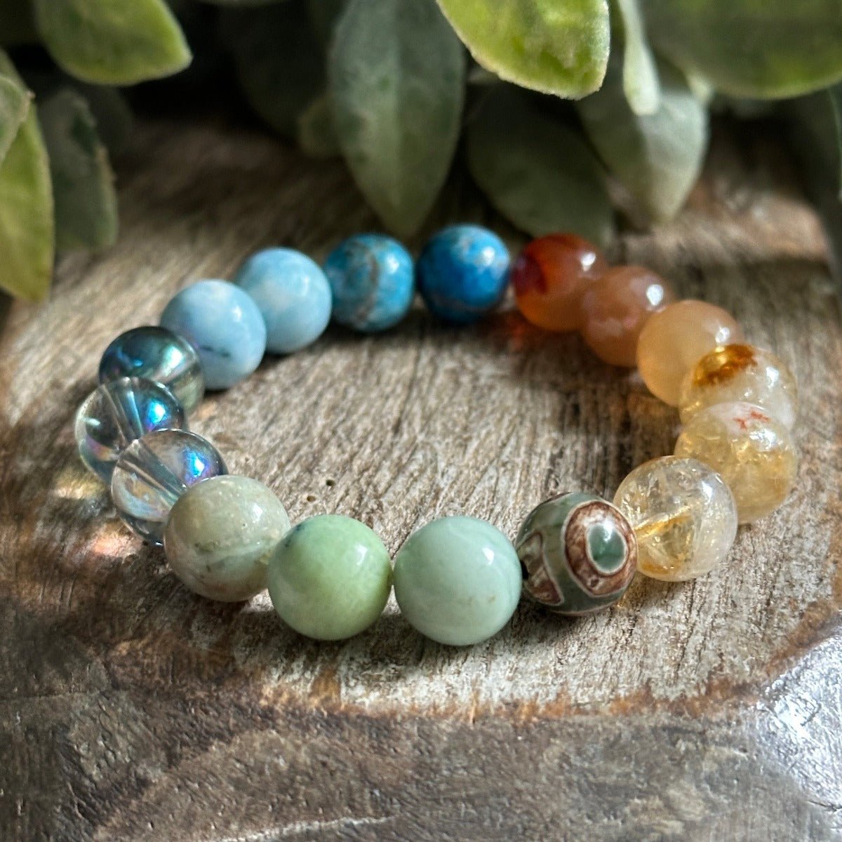 Manifesting Joy Bracelet: Gemstones, Crystals, Chakras