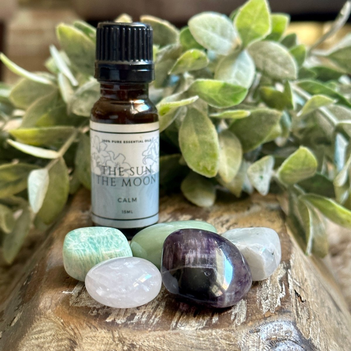 Crystals + Aromatherepy for Anxiety + Calmness