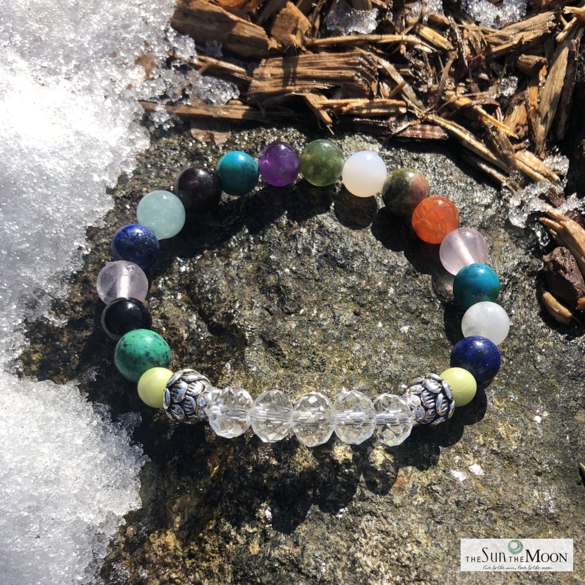 7 Crystals Chakra Healing Bracelet  Healing bracelets, Chakra bracelet,  Crystal healing bracelets
