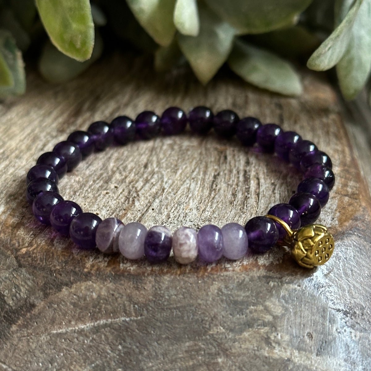 "Amethyst – the best crystal for peace, intuition, and spiritual clarity, featured in our crystal collection