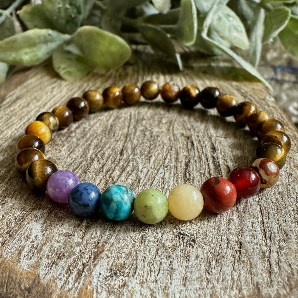 7 Chakras Balancing Gemstone + Crystal bracelet