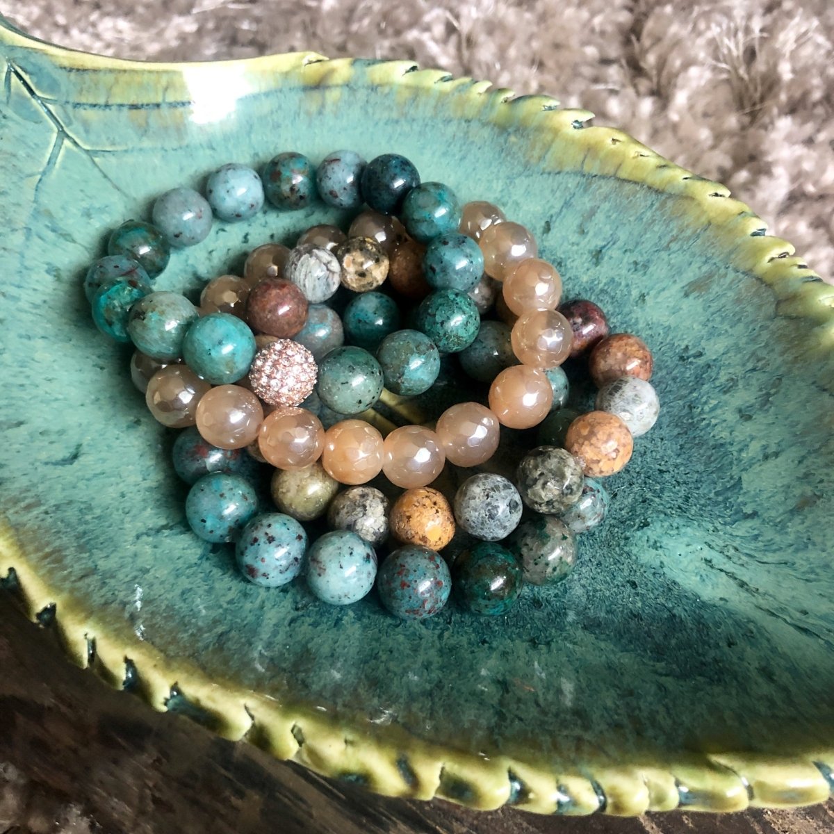 Single Stone Mala Bracelets - InJewels Healing Jewelry