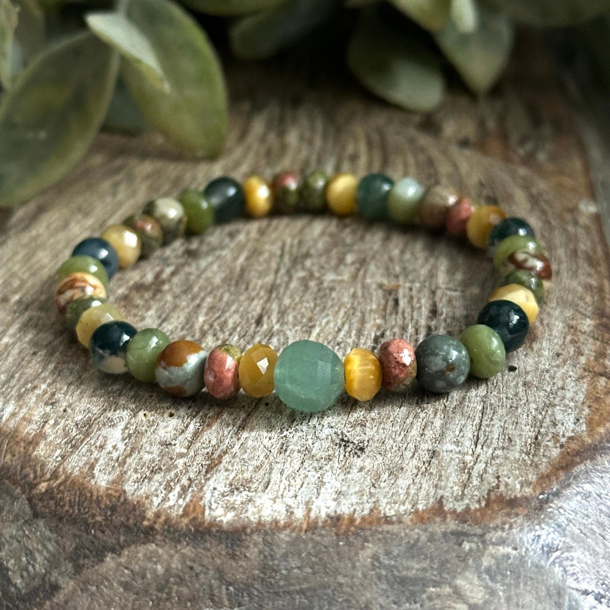 Abundance, Prosperity, Wealth Beaded Bracelet