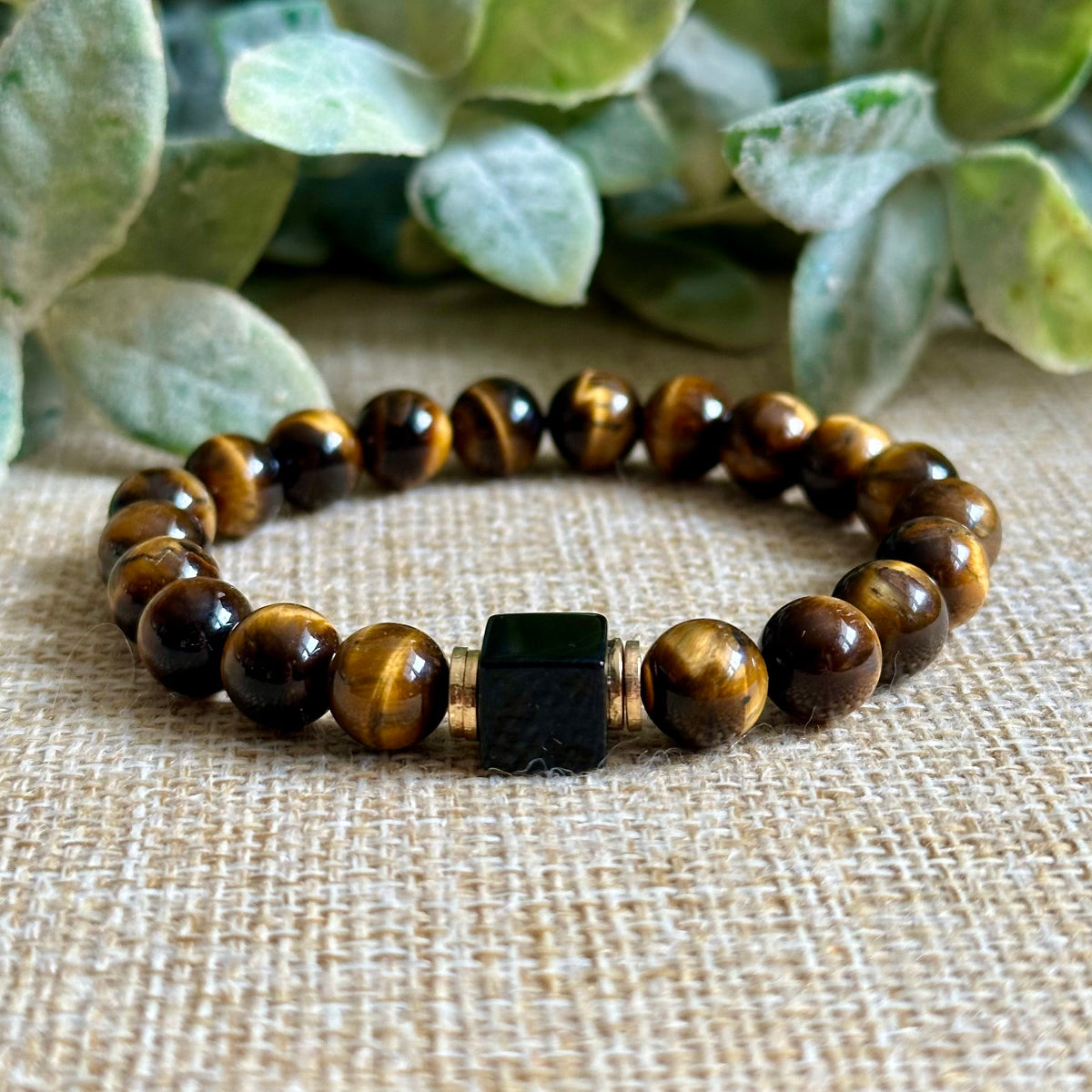 Men's Black Onyx Protection Bracelet