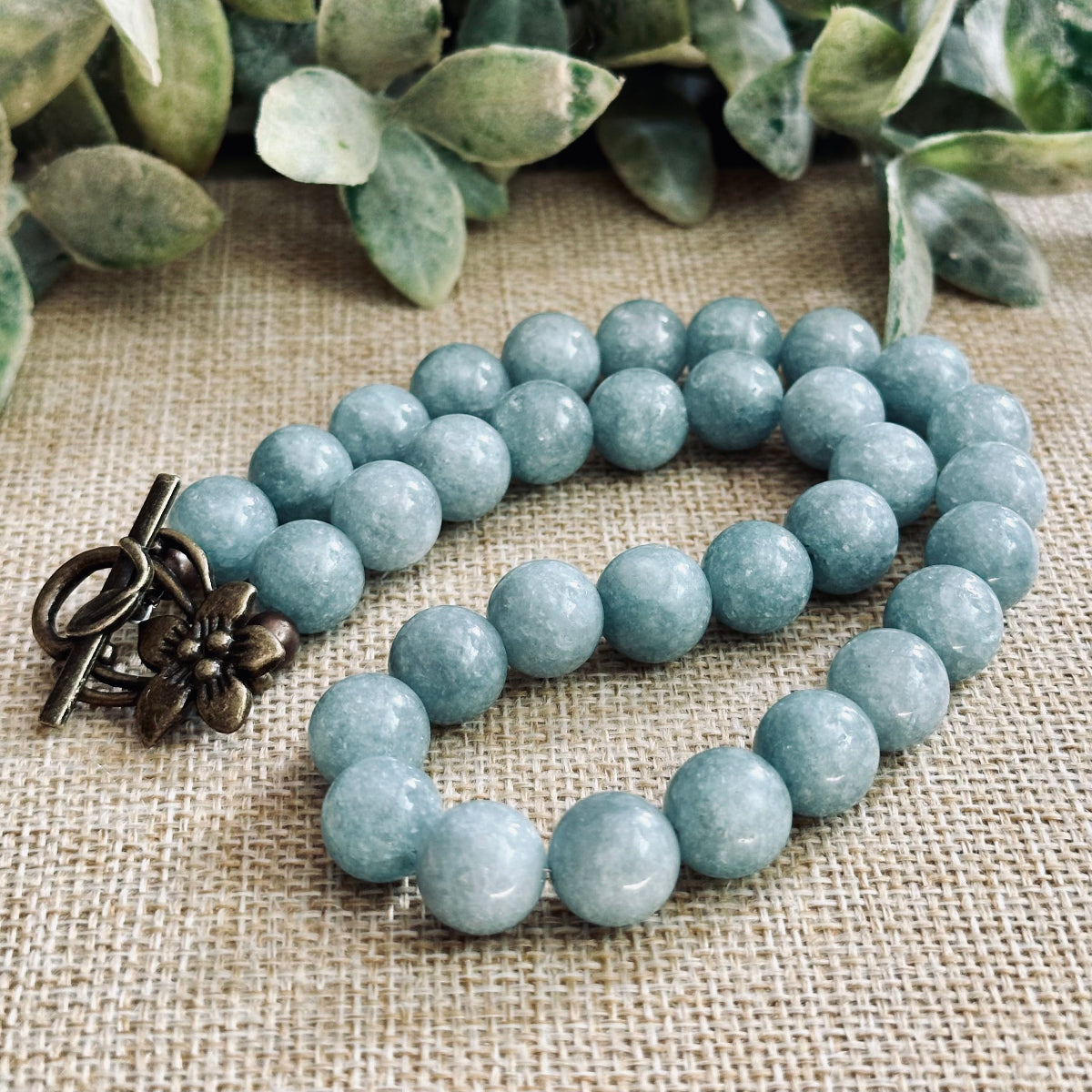 Burmese Jade Handstrung Necklace
