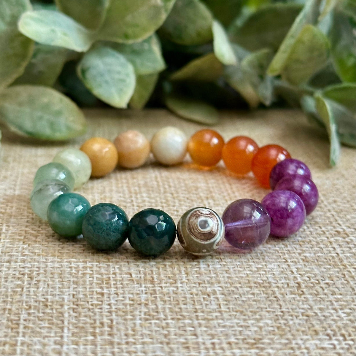Handmade Spiritual Jewelry. Crystal Gemstone Bracelet