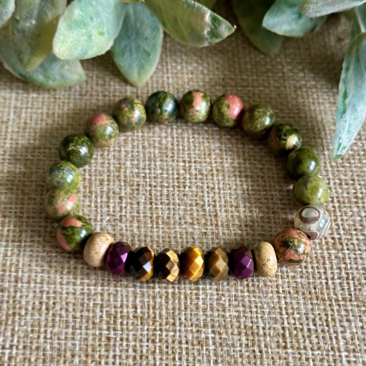 Crystals for confidence and creative expression bracelet