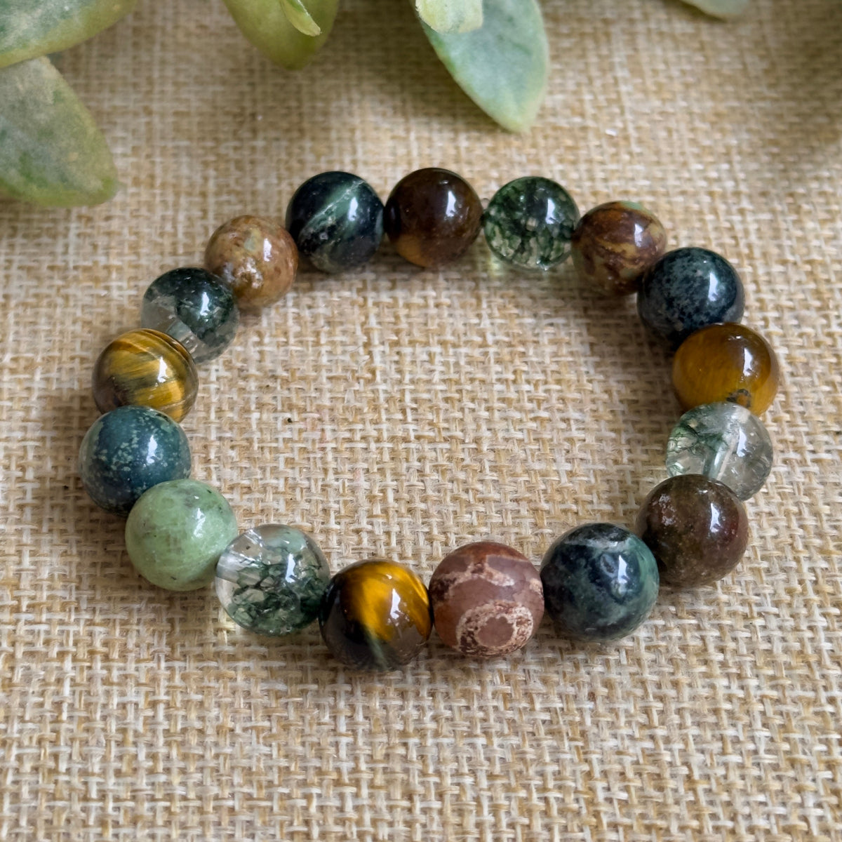 Growth and Transformation Crystal Gemstone Bracelet Unisex, Men, WOmen