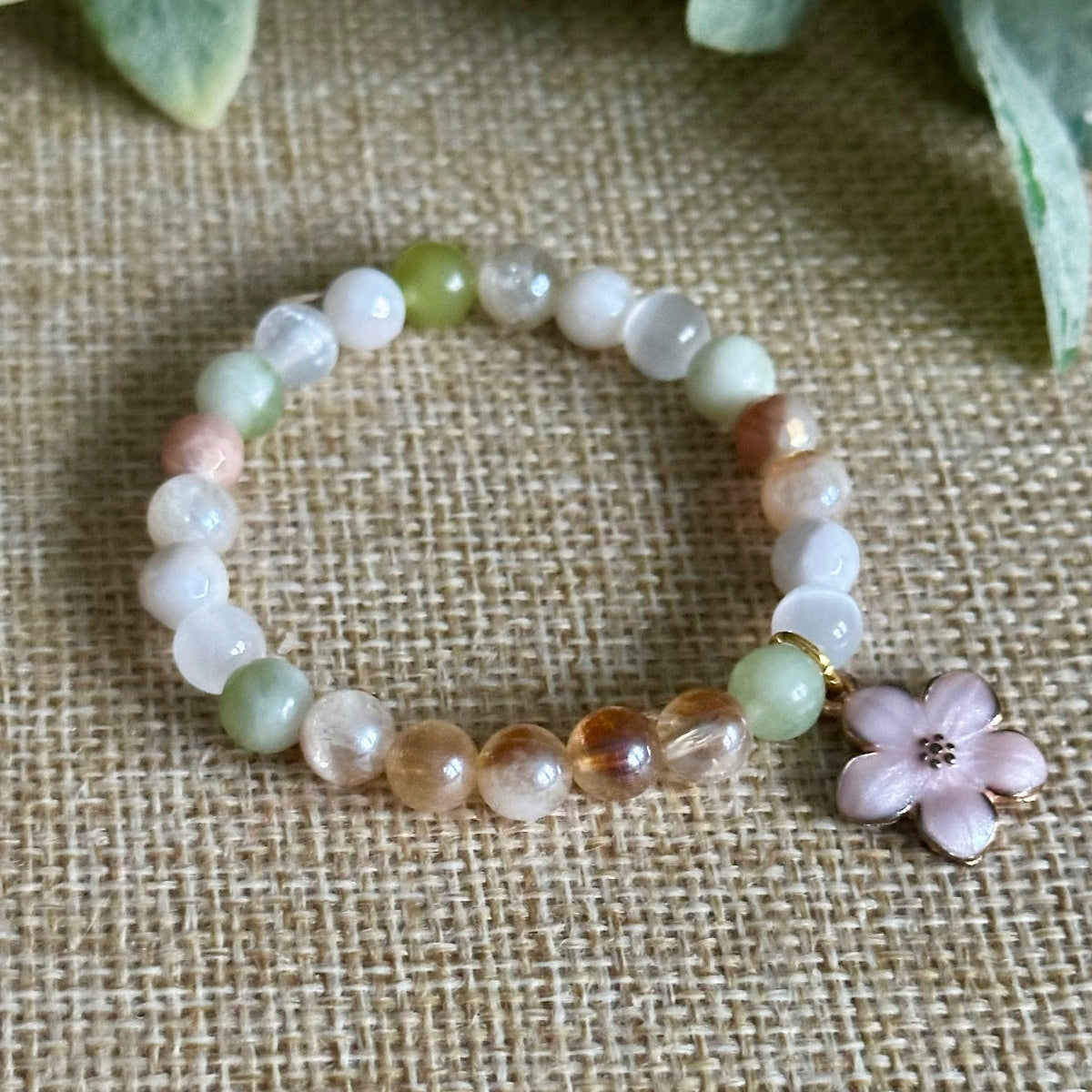 Kids crystal bracelet for confidence calm and gentle emotional support