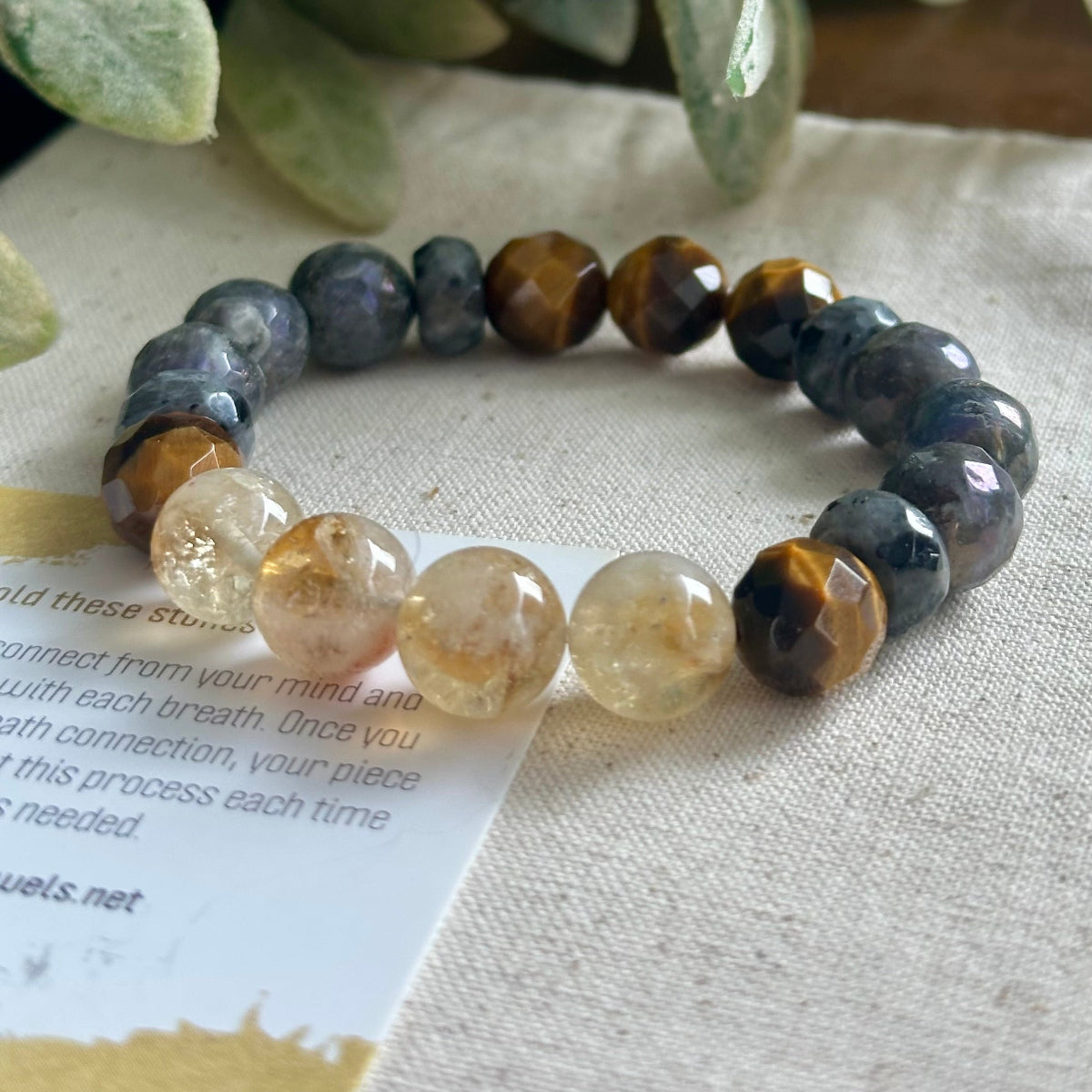 Success crystal bracelet for goal achievement and personal power