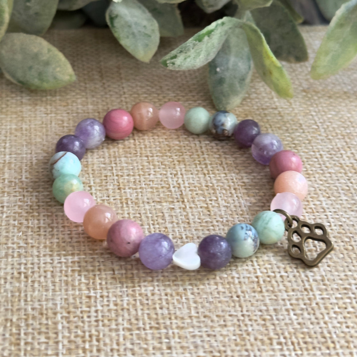 Pet Loss Memorial Bracelet, Dog Memorial Bracelet, Cat Memorial Bracelet