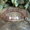 Pink Flamingo Get Your Pink Back Gemstone Bracelet. New Moms, Mother's Day, Bracelet