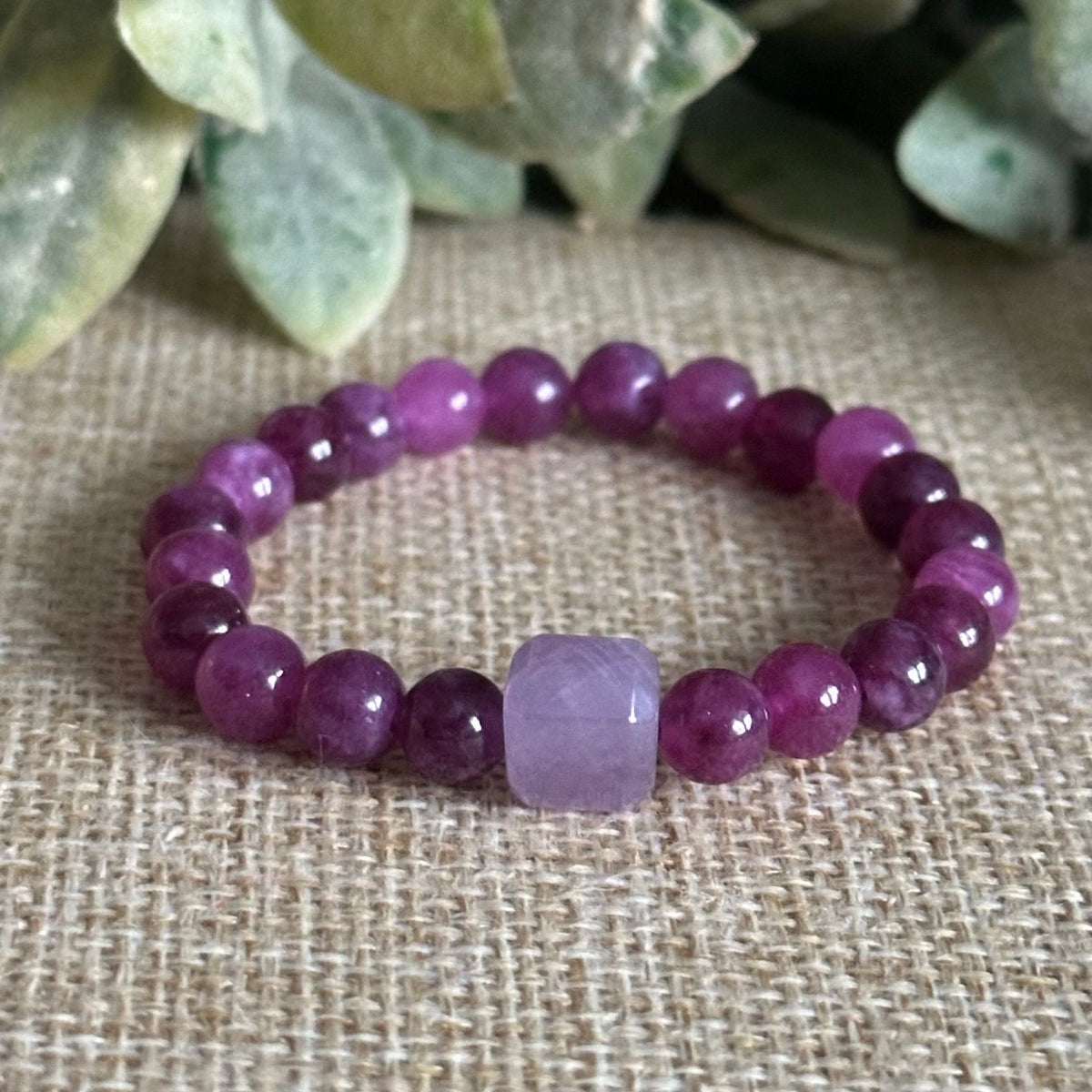 Calming crystal bracelet for kids and children designed to support anxiety relief and gentle calm