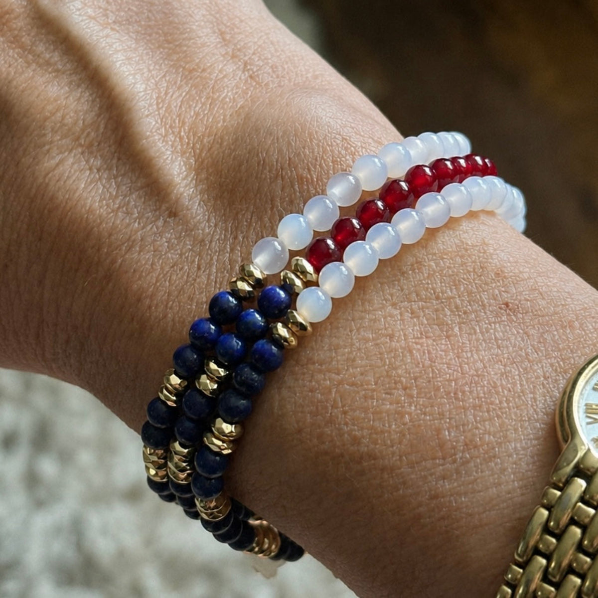 Stars and Stripes. Celebrating 250 Years USA Flag Bracelet