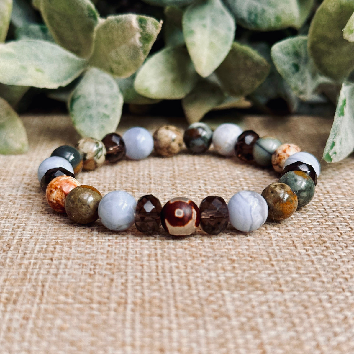 Stress Bracelet, Anxiety Bracelet, Anxiety Crystals, Stress Crystals. Anxiety Bracelet for Men