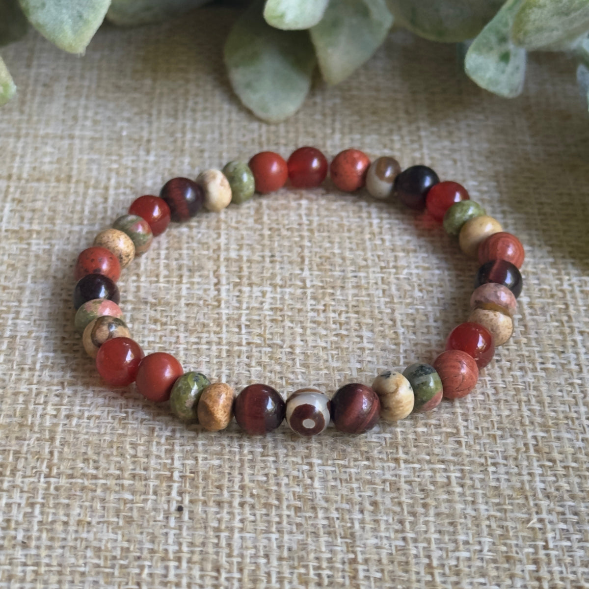 The Catalyst crystal intention bracelet for grounding and motivation