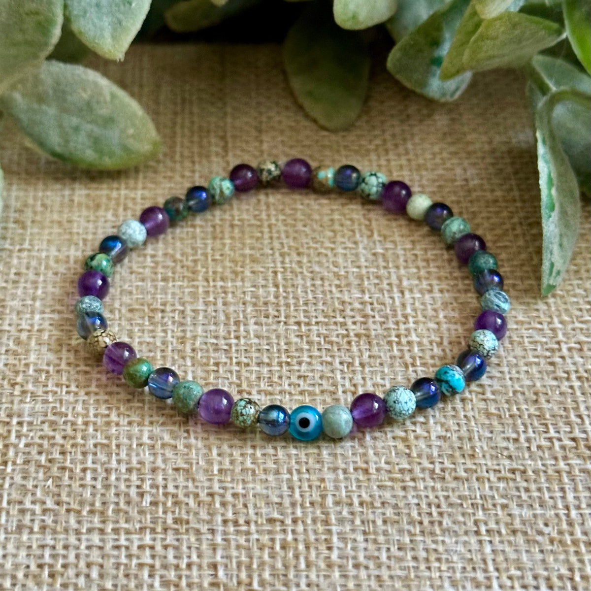 Healing Crystal Bracelet, Spiritual Growth Bracelet, Boho Bracelet, Stacking Bracelet