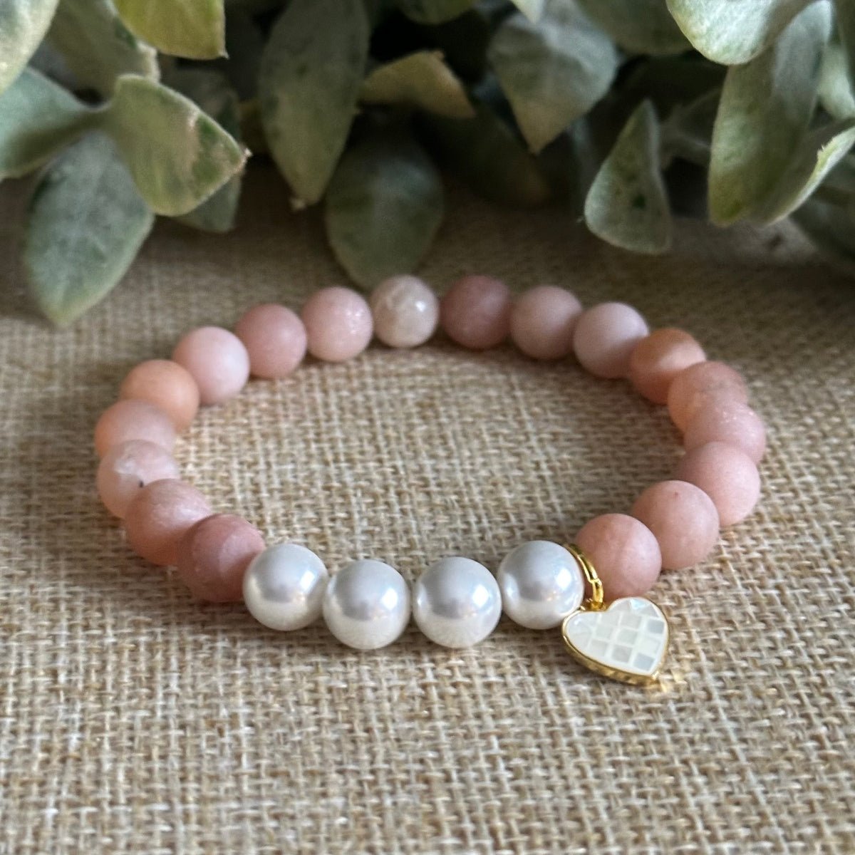 Feminine calm bracelet designed to create a safe place for feelings