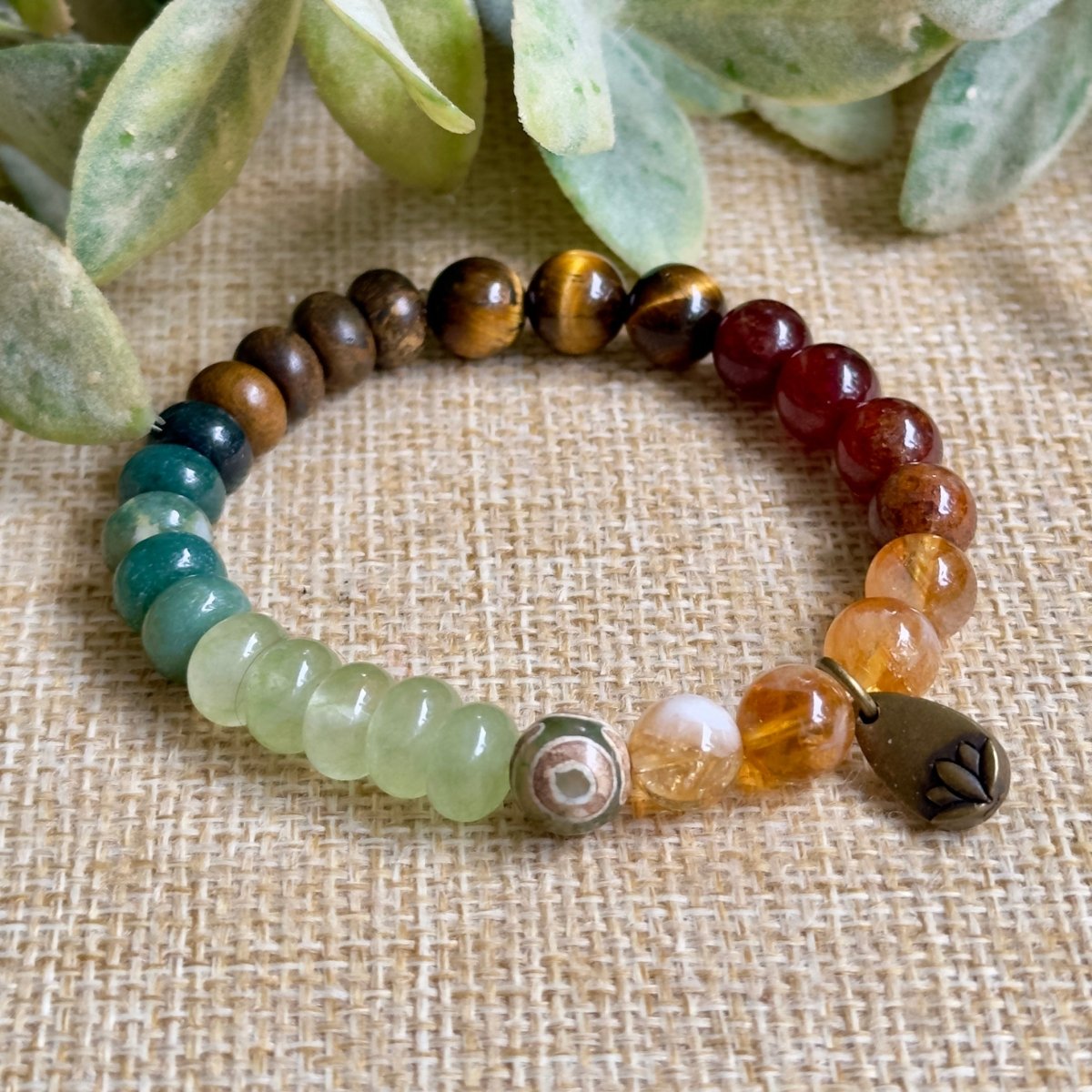 Men's Abundance Crystal Bracelet, Success Crystal Bracelet, Good Fortune Crystal Bracelet, Wealth, Money Bracelet