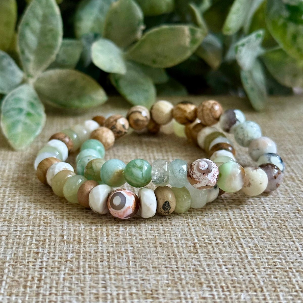 Handmade crystal bracelet for mindfulness self discovery inner peace and spiritual growth