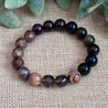 Root Chakra Gemstone Evil Eye Bracelet