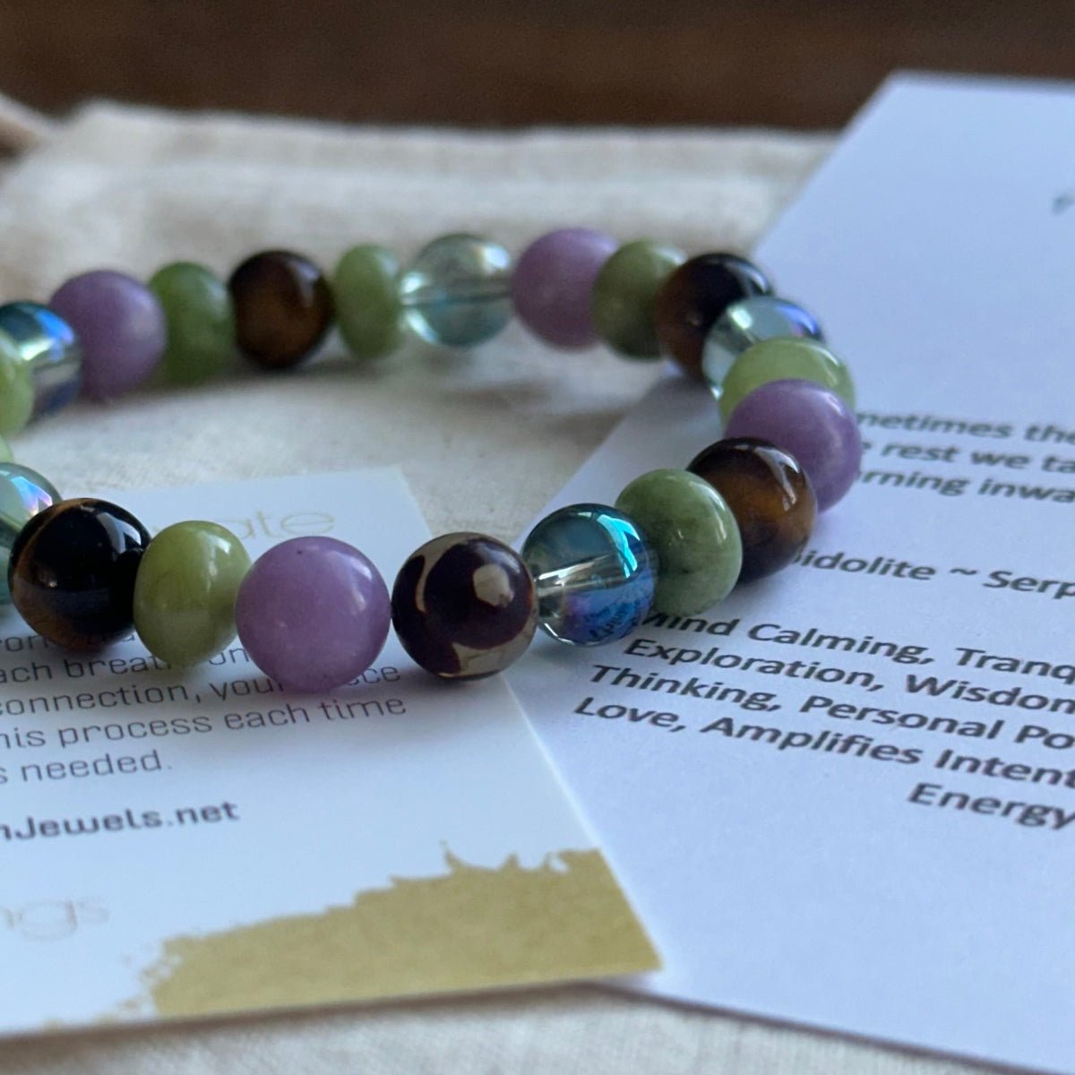 Anxiety Beaded Bracelet with Evil Eye