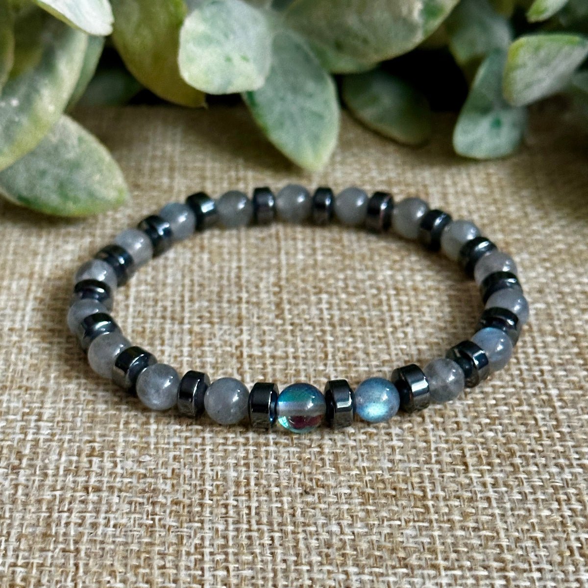 Gemstone bracelet for clarity, resilience, and inner peace