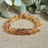 natural citrine gemstone bracelet glowing with sunlight energy and optimism