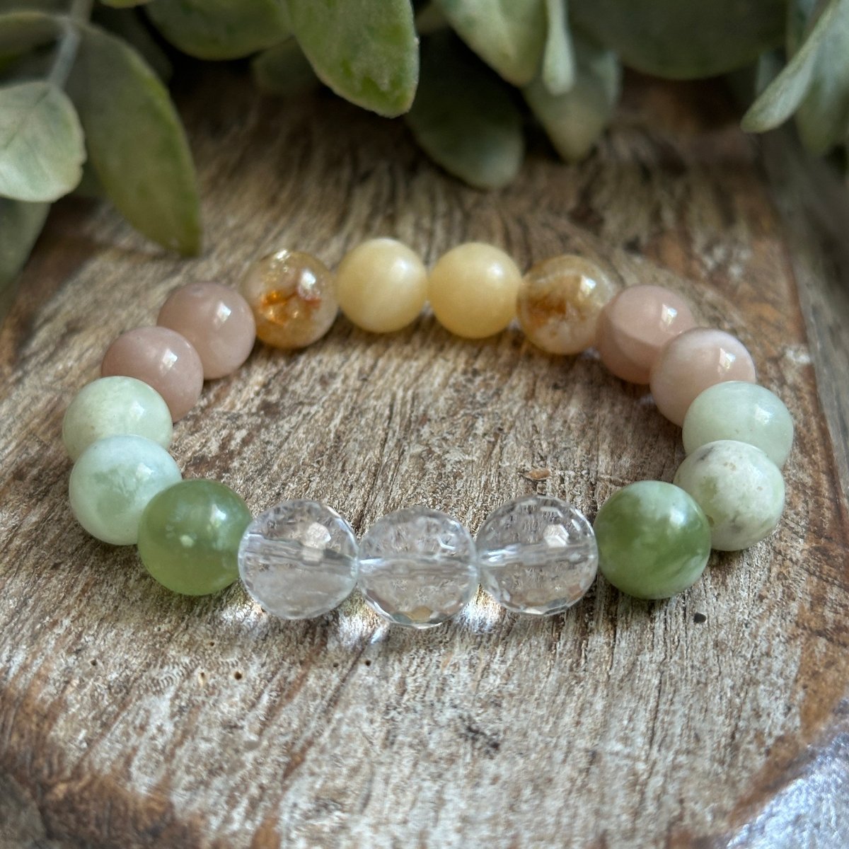 Citrus Gemstones Beaded Bracelet