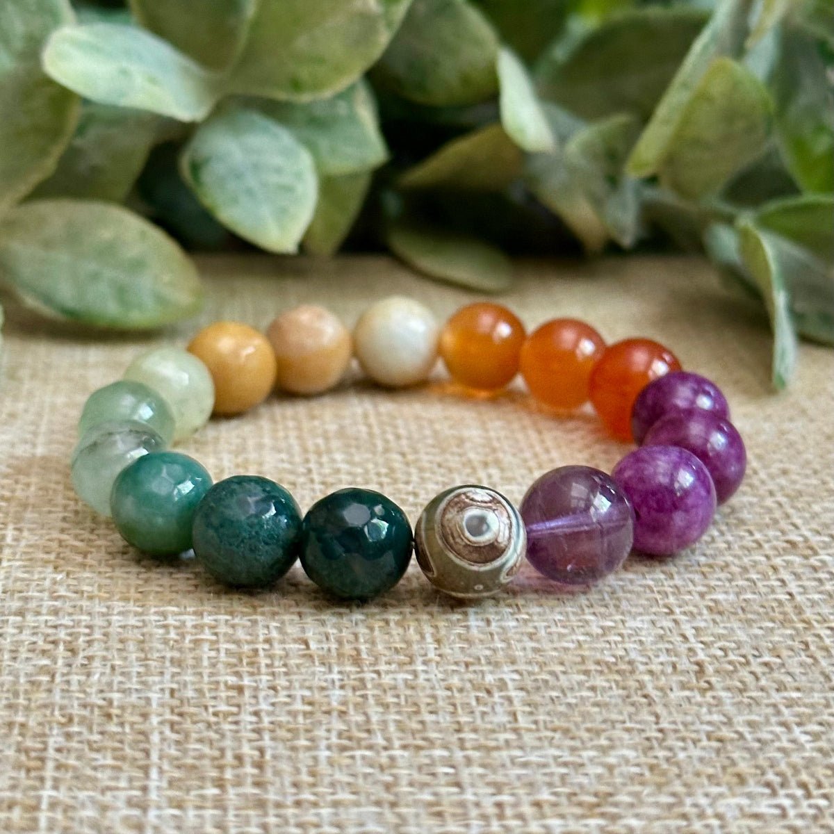 Handmade Spiritual Jewelry. Crystal Gemstone Bracelet