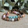 Stacking Crystal Bracelets for Calmness, Heartbreak, Overwhelm, Heart healing. For Men and women 