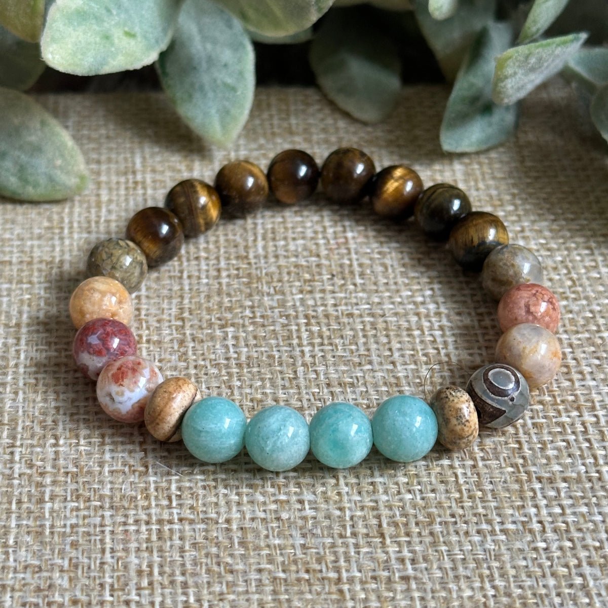 Stone Bracelet for men and women for calmness, anxiety, fresh energy, burnout, fatigue