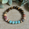 Crystals for Emotional Calmness, Overwhelm, Stress, Exhaustion, Unisex for  men and women, Bracelet