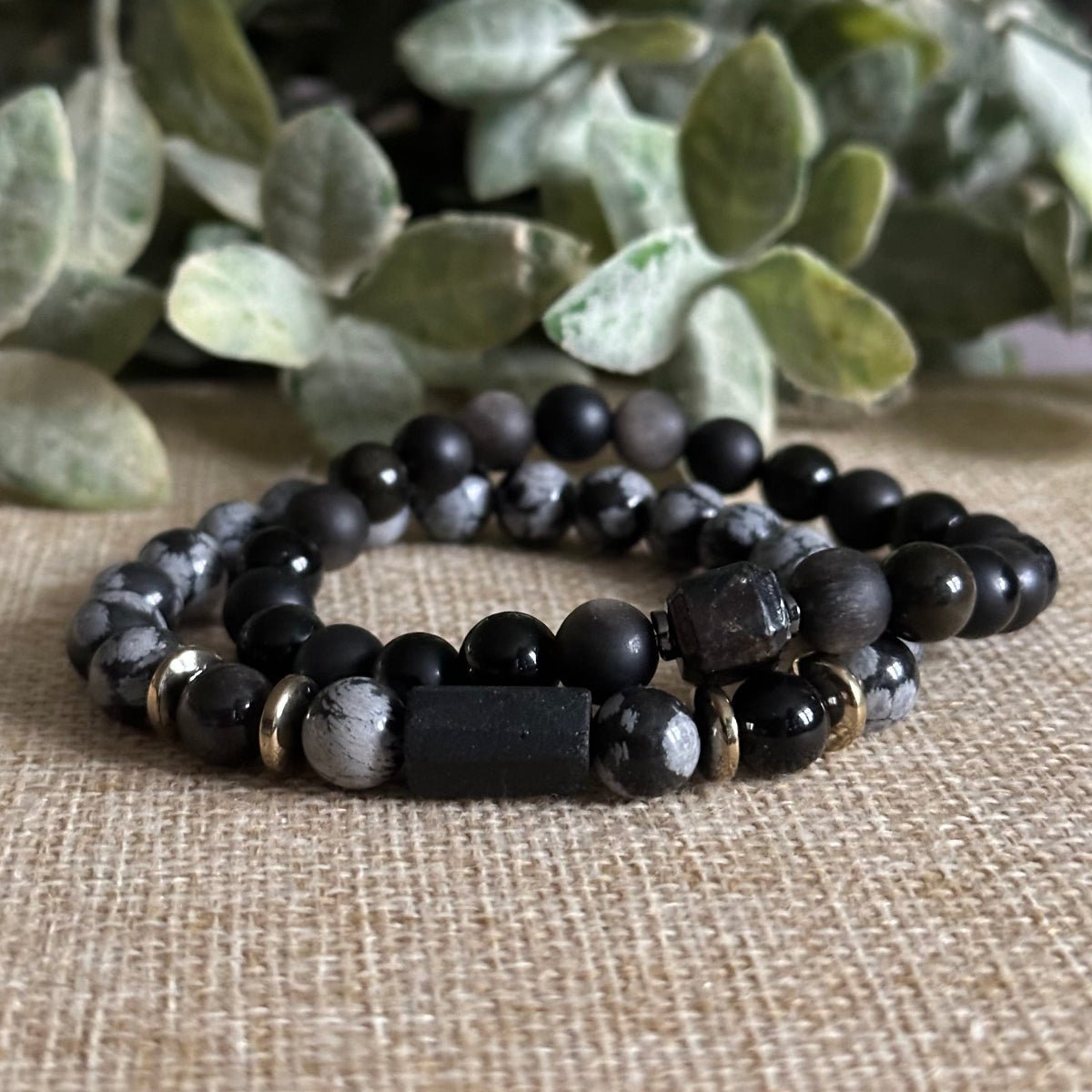 Obsidian Bracelets for Men and Women, PRotection Bracelets, Unisex Obsidian Bracelets
