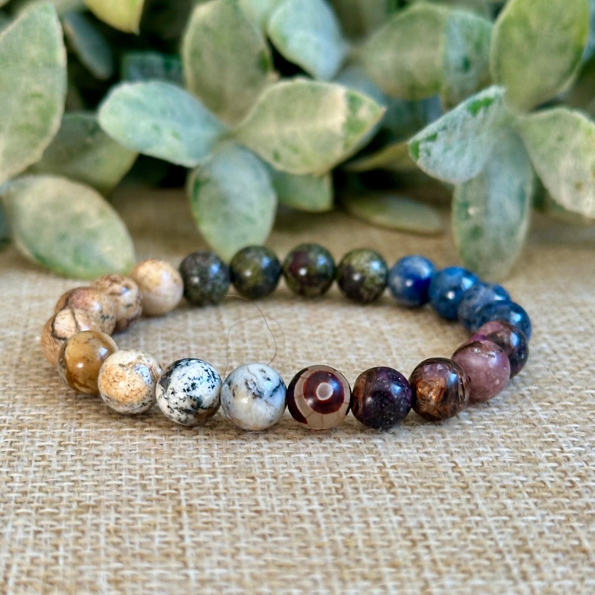 earth chakra bracelet, earthy chakra bracelet