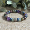 Empath Bracelet for Boundaries and Self-Identity with Lepidolite in Bronzite