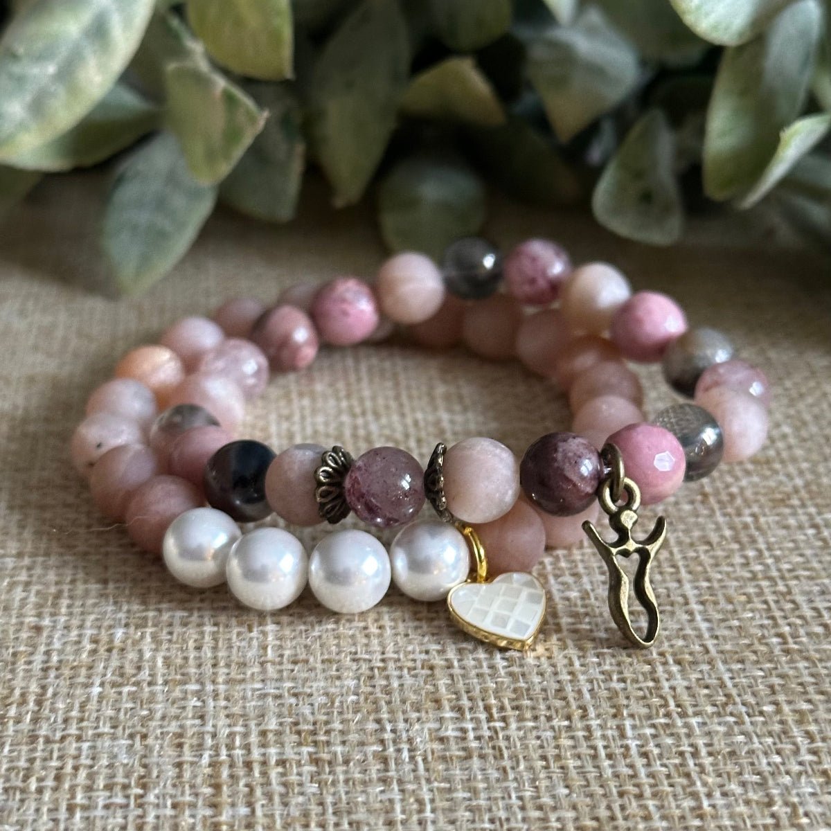 Feminine energy bracelet focused on feeling, pleasure, and heart centered flow