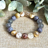 Golden Opportunities crystal bracelet with optional DZI Agate