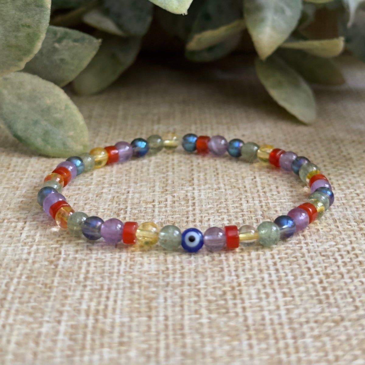 Happy Beads Gemstone Colorful Bracelet