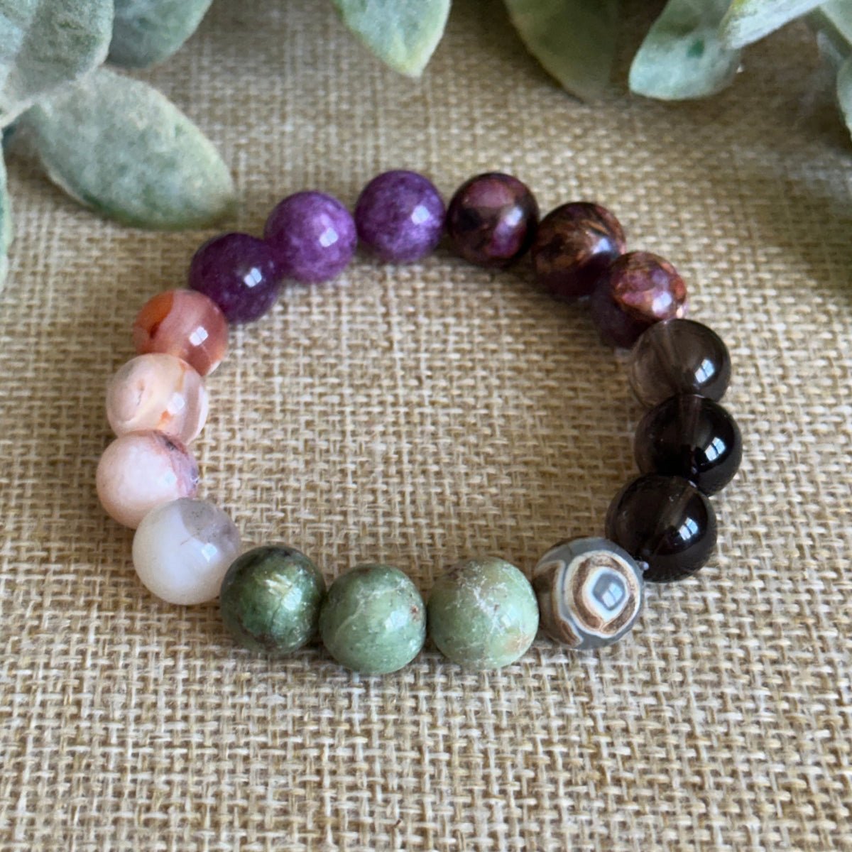 Happy Healing Crystal Bracelet for Calm and Sleep