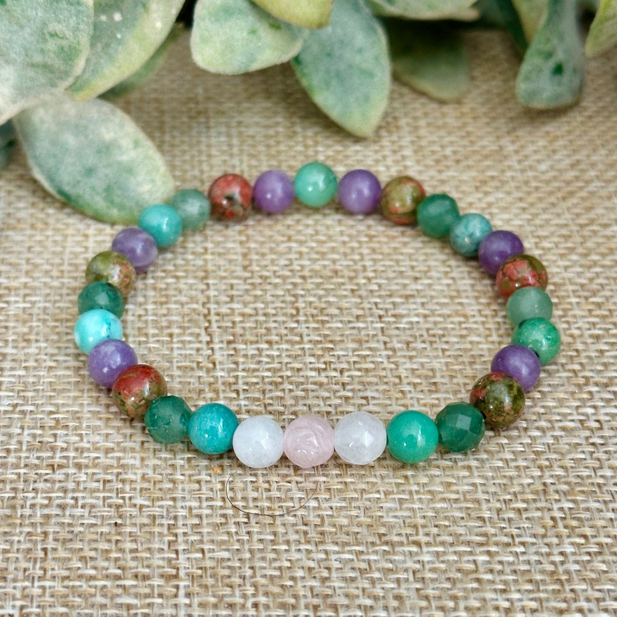 , joyful pregnancy crystal bracelet, gemstone bracelet for expectant mothers