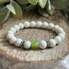 Peridot and White Turquoise Bracelet