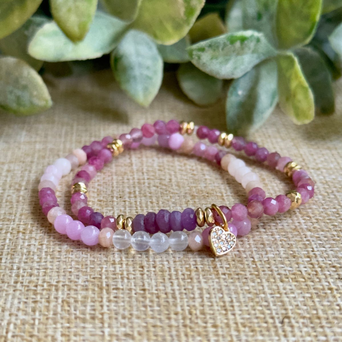 Love Heart Chakra Tiny Beaded Bracelets