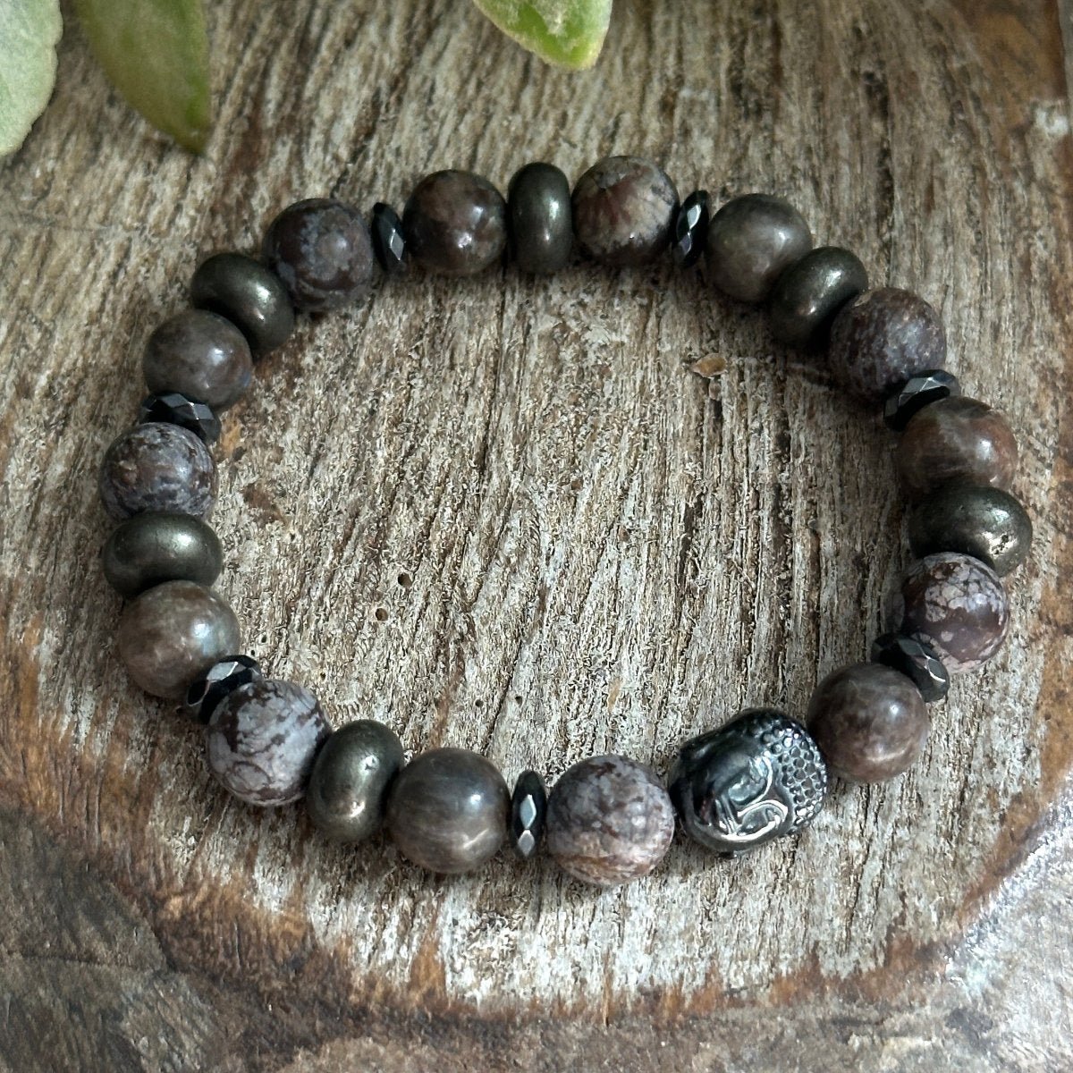 Prosperity, Strength, Success Gemstone Beaded Bracelet for Men