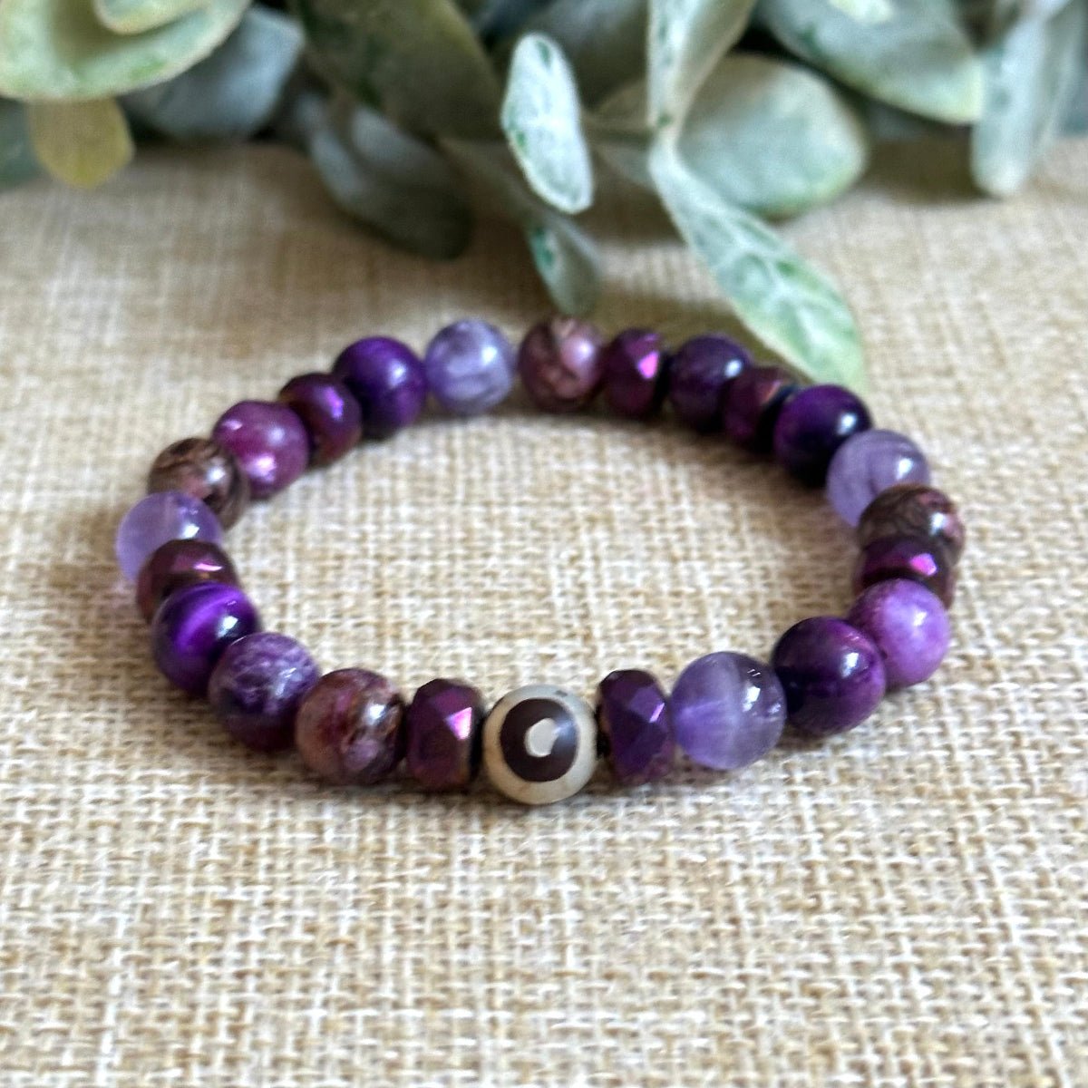 Crown Chakra  Bracelet Crystals Bracelet