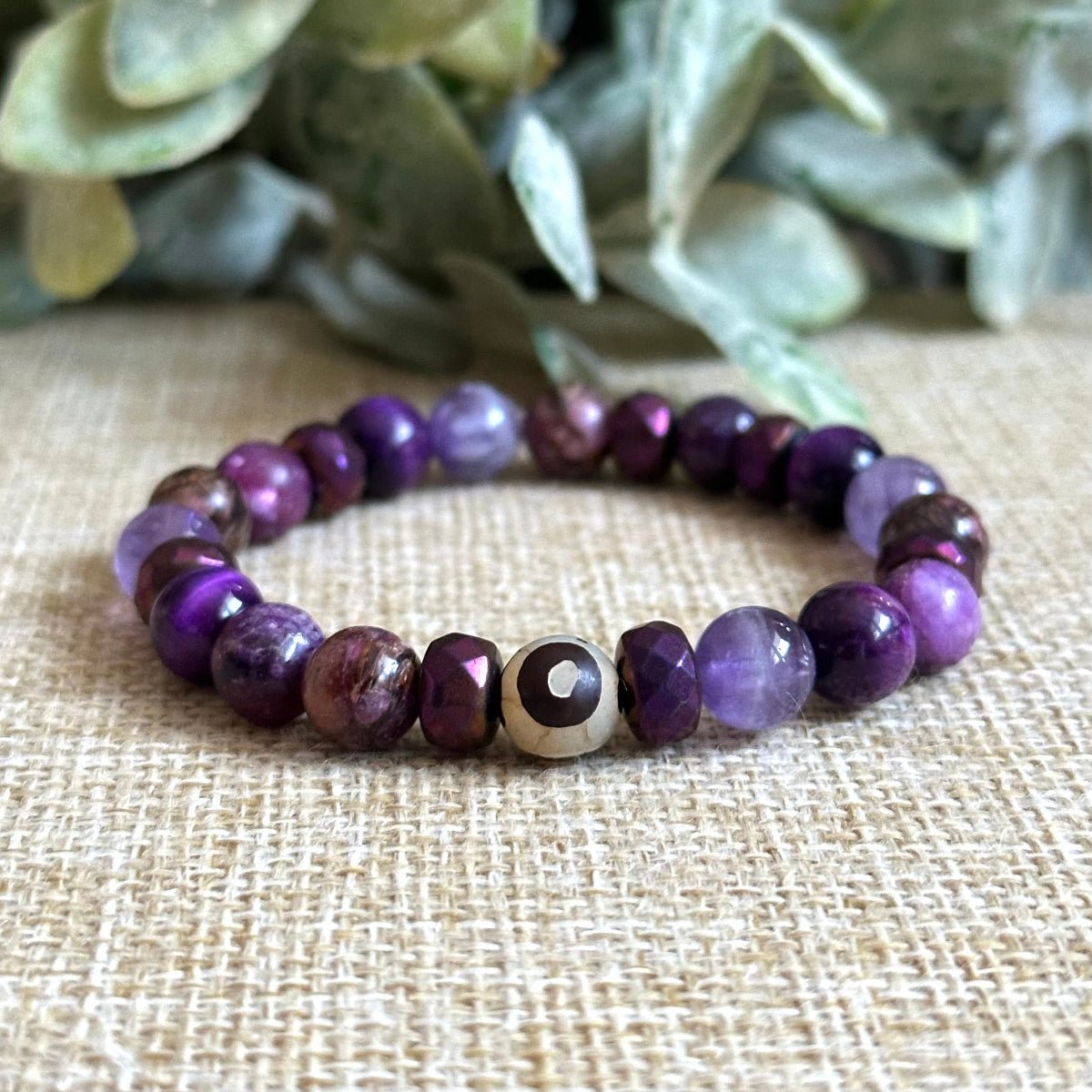 Crown Chakra  Bracelet Crystals Bracelet