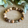 Picture Jasper and Tigers Eye Mens Yoga Bracelet