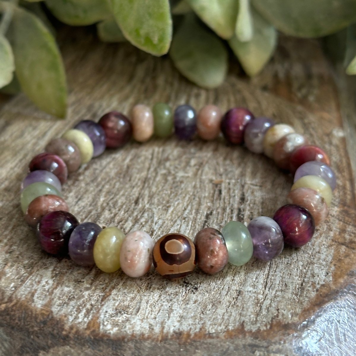 Karma Energy Gemstones, Crystals Beaded Bracelet